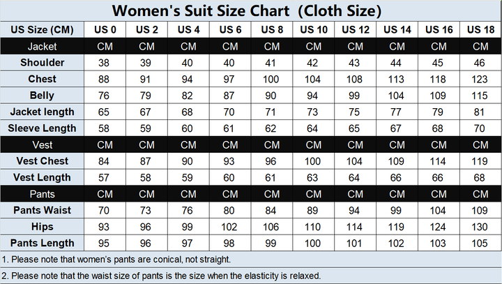 solovedress 2 Pieces Single Button Notch Lapel Women Suit (Blazer+Pants)