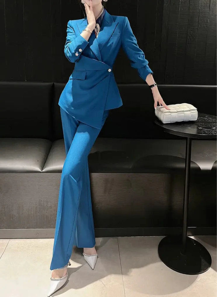 Fashion Leisure Women Suit Pulsini singoli Blazer